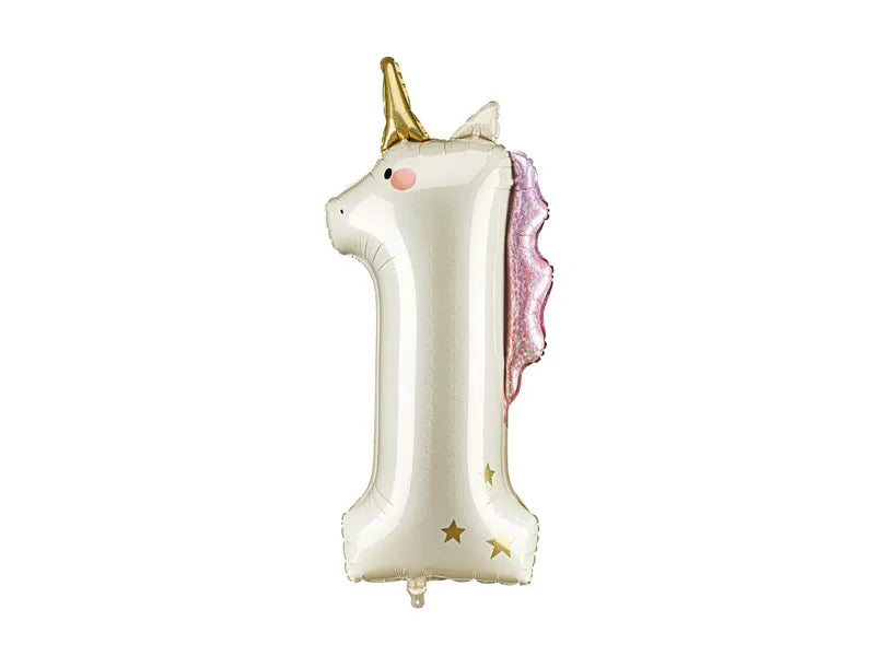 Folija balon broj 1 – Unicorn 93 cm