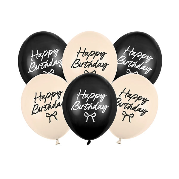 12″30 cm Happy birthday Bowslatex baloni