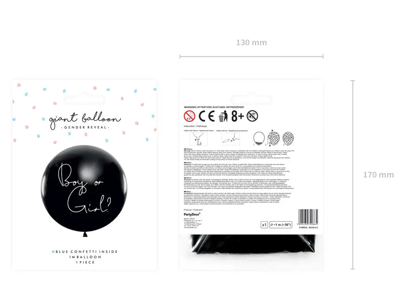 Latex Balon „Gender Reveal – devojčica“ 1 m