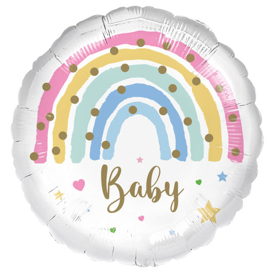 Baby Pastel Rainbow Folija Balon