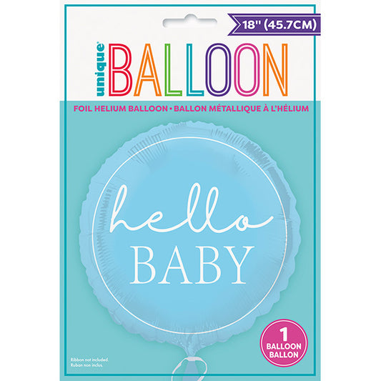 Hello Baby Blue Folija Balon