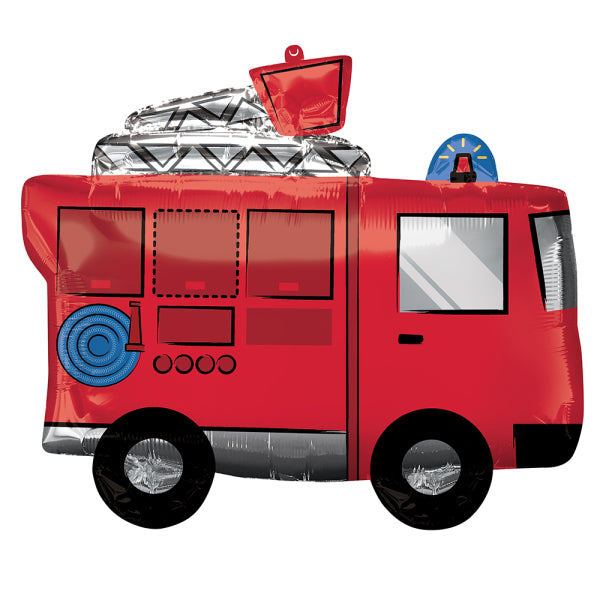 Fire Truck Folija Balon