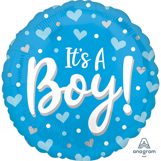 It’s A Boy Hearts Folija Balon