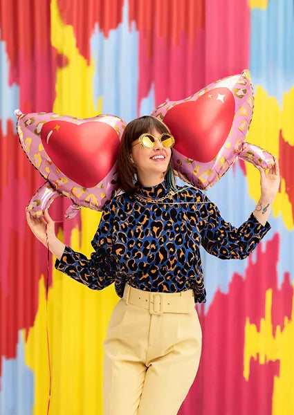 Folija balon „Naočare – srca“