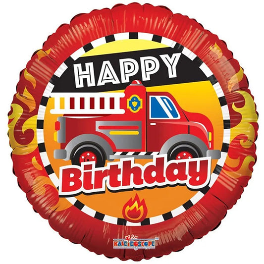 HBday Fire Truck Folija Balon