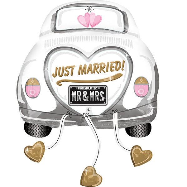 Just Married Wedding Car Folija Balon