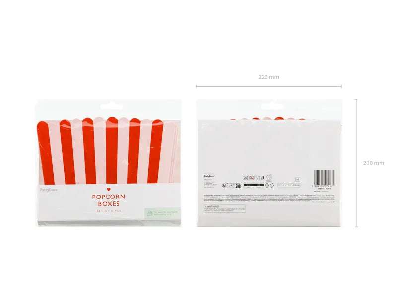 Kutije za kokice (6 kom)