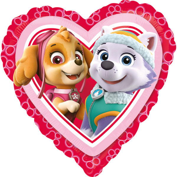 Paw Patrol Love Girl Heart Folija Balon