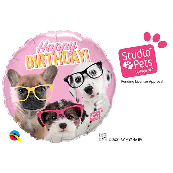 Bday Puppies Folija Balon