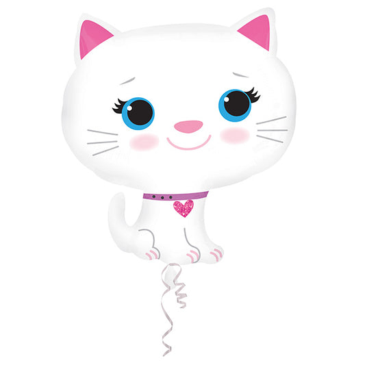SuperShape Kitten White Street Folija balon