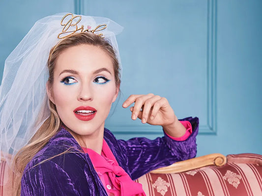 Zlatna - roze rajf za glavu „Bride“