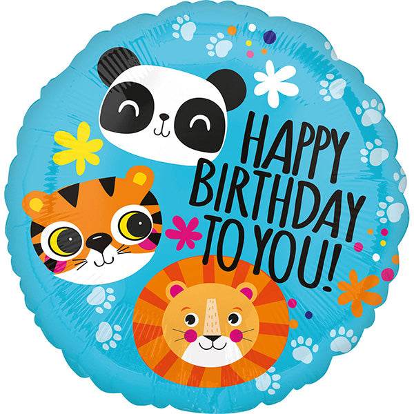 18”46 cm Lav, Tiger i Panda HB folija balon