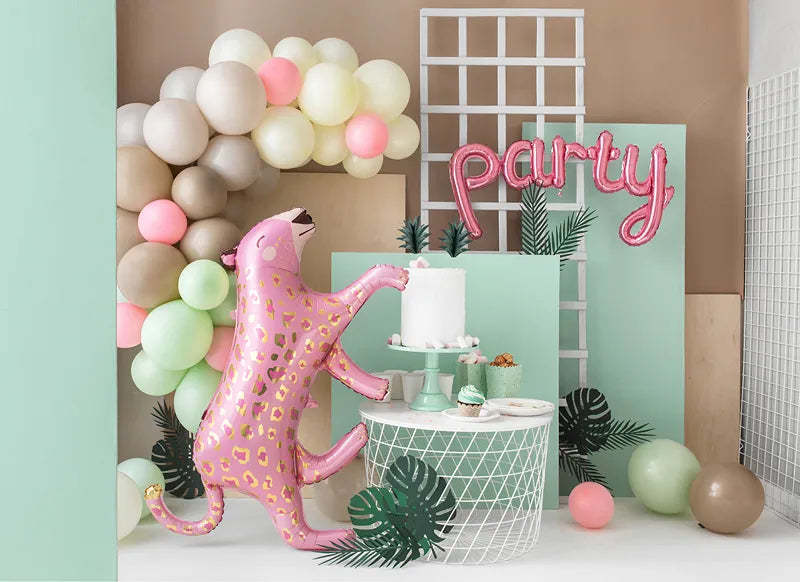 Pink Leopard Folija balon
