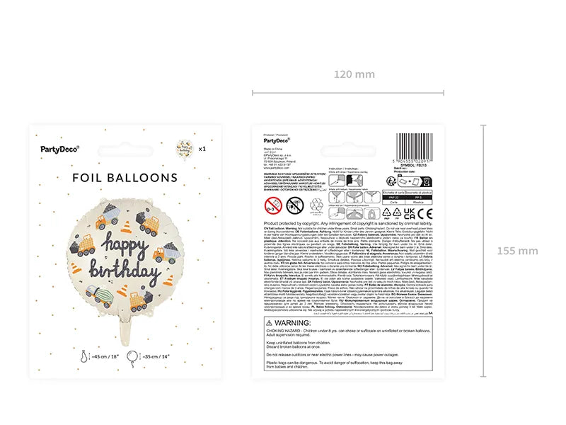 Folija balon građevinska vozila