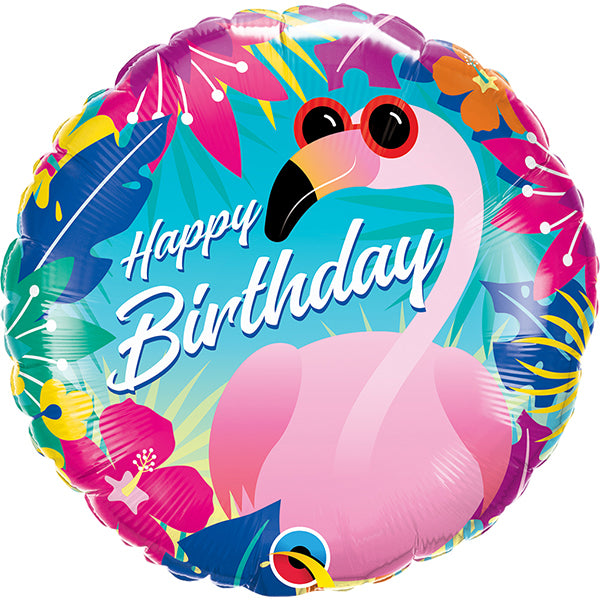 Bday Tropical Flamingo Folija Balon