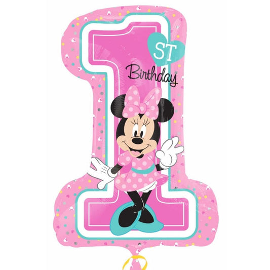 Minnie 1st Birthday Folija Balon.