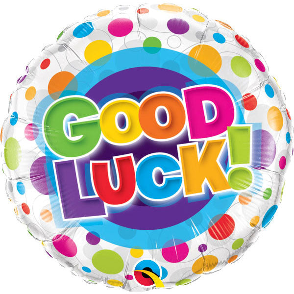 Good Luck Colorful Dots Folija Balon