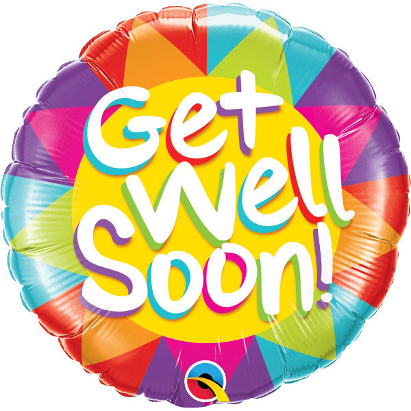 Get Well Soon Sunshine Folija Balon