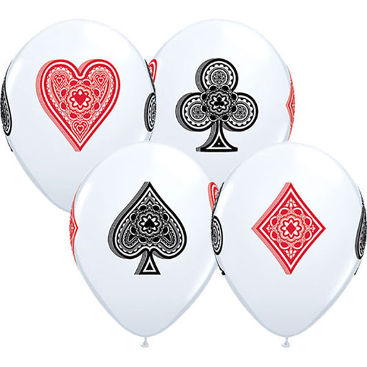 Card Suits Latex Baloni