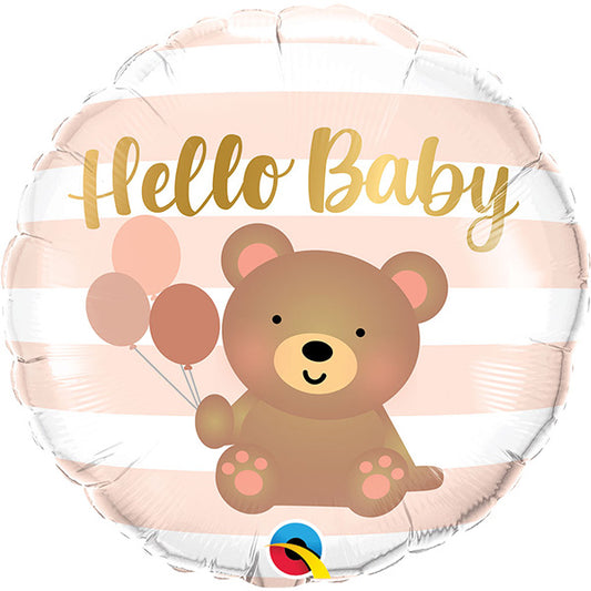 Hello Baby Bear & Balloons Folija Balon