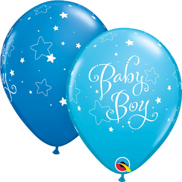 Baby Boy Stars Latex Baloni
