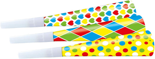 Party trubice od plastike i papira 22cm.